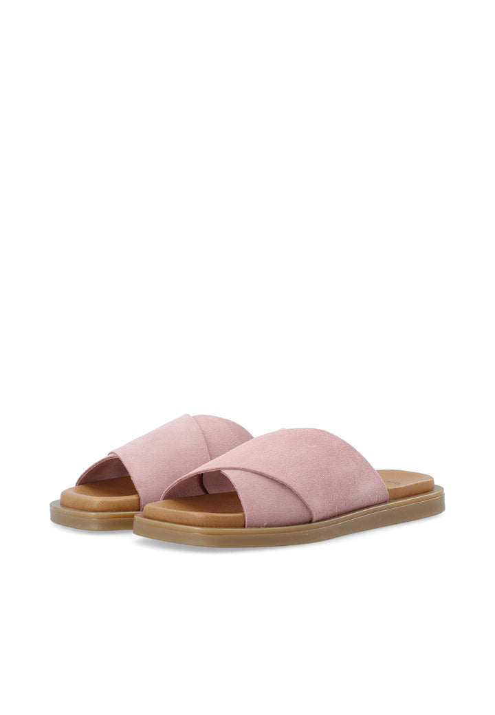 CASHOTT CASHEIDI Slide Suede Slides Dusty Pink