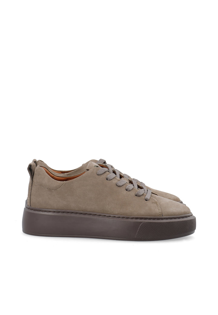 CASHOTT CASIDA Lace Shoe Nubuck Low Sneakers Taupe