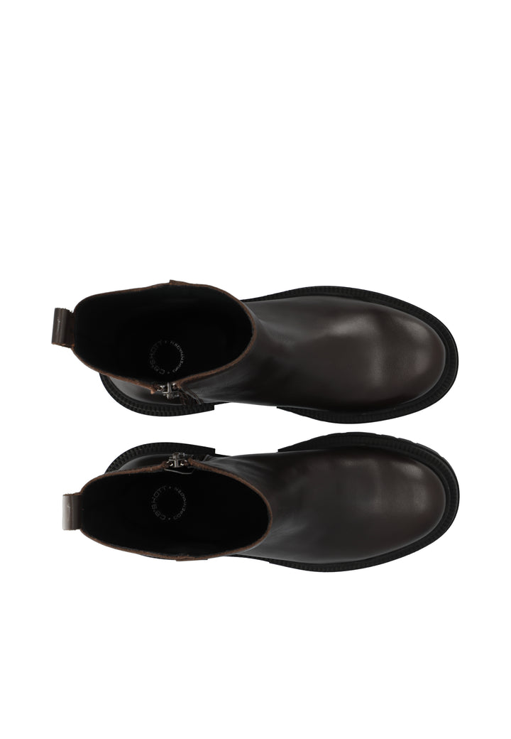 CASHOTT CASJOLINE ZIP BOOT *Zip Boot Dark Brown