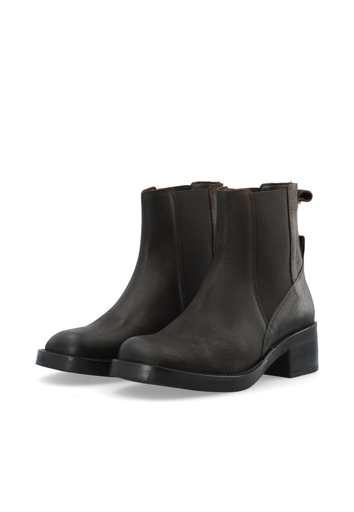 CASHOTT CASJOSEFINE Chelsea Boot Oil Suede Chelsea Coffee