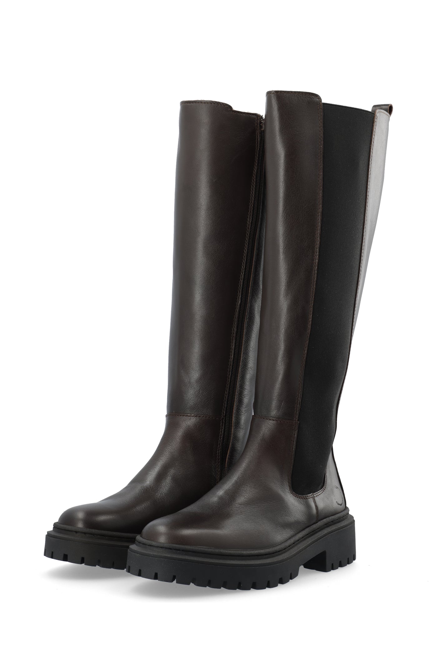 CASHOTT CASLEA Tall Boot Leather Knee-high Coffee