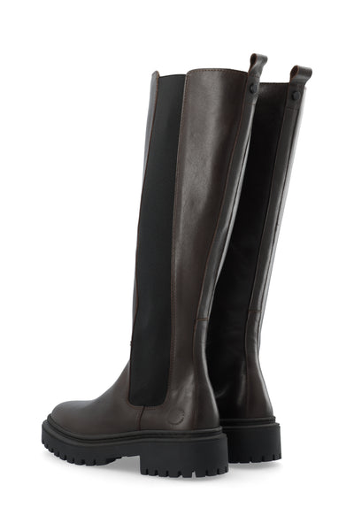 CASHOTT CASLEA Tall Boot Leather Knee-high Coffee