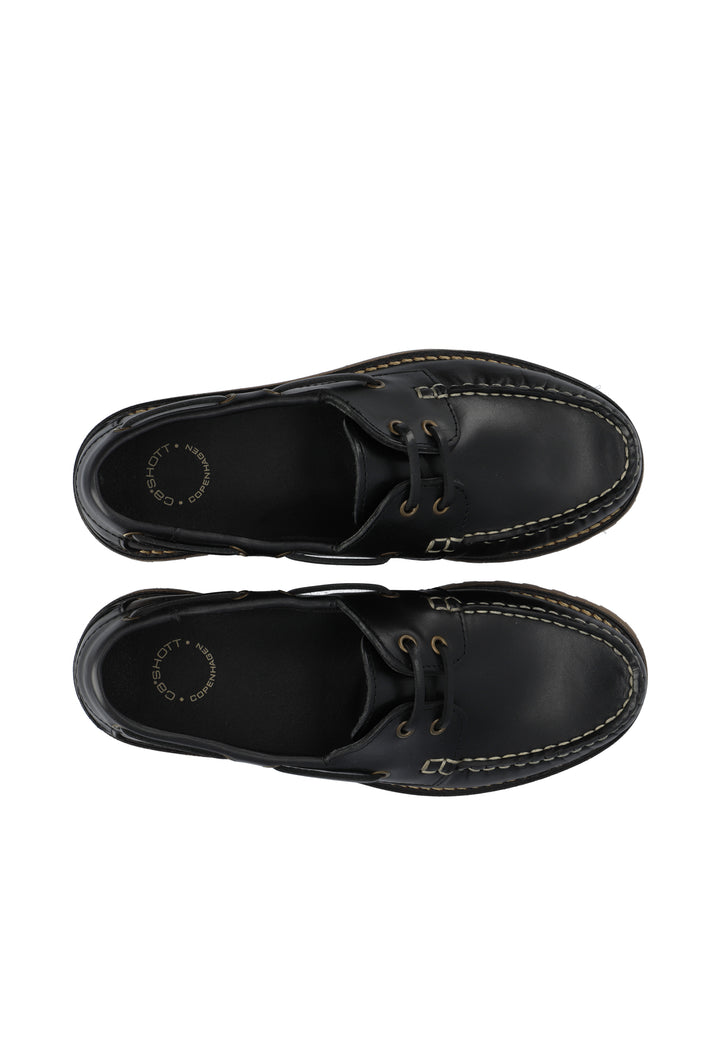 CASHOTT CASLENA BOAT SHOE Boat Black