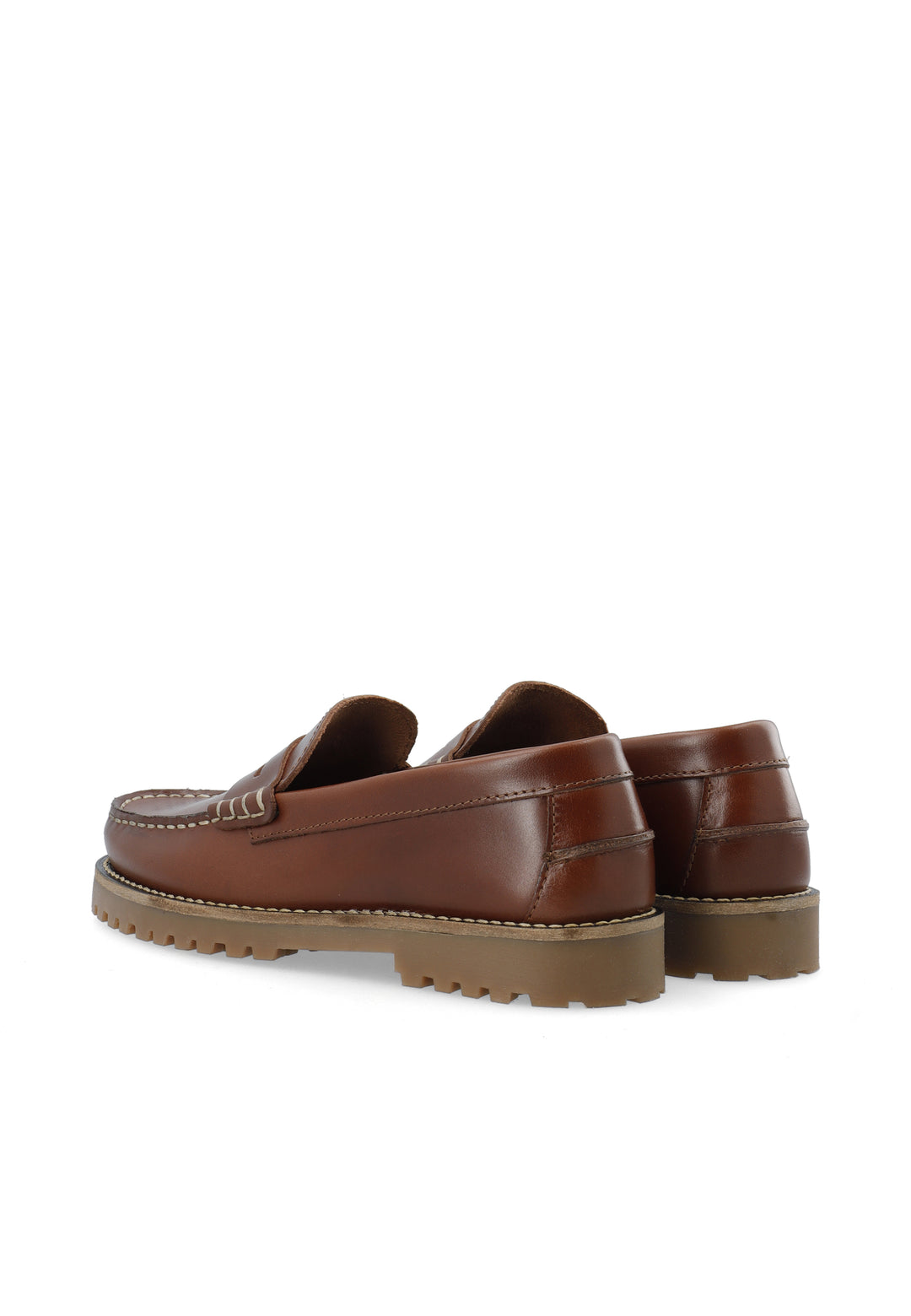 CASHOTT CASLENA Loafer Pull Up Leather *Loafers Cognac