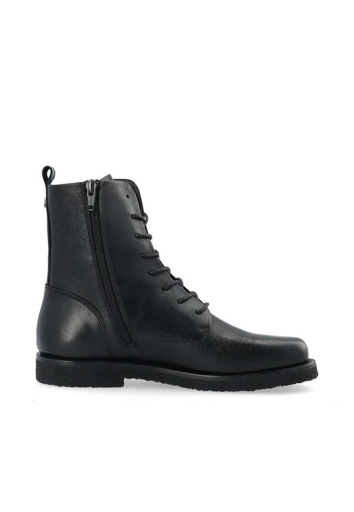 CASHOTT CASLIZA ASSYMETRIC LACE UP BOOT Lace Up Black/Black