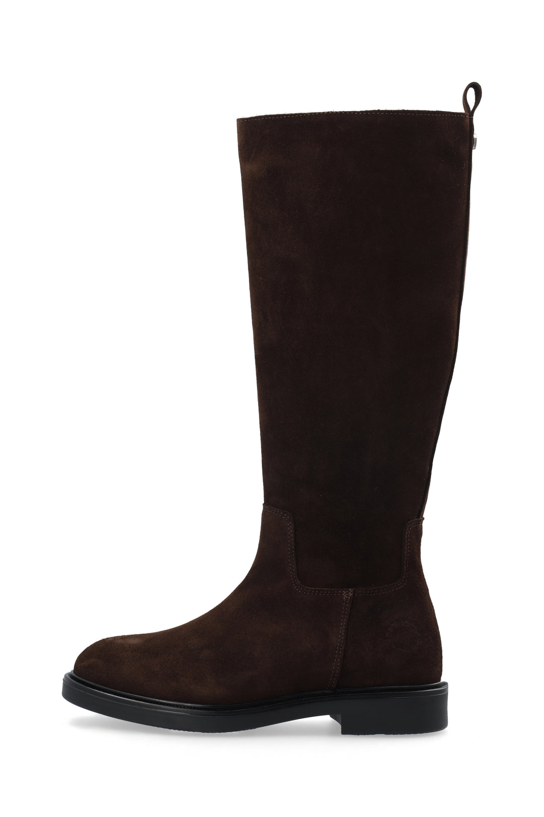CASHOTT CASLOLA HIGH SHAFT BOOT - Suede *Zip Boot Dark Brown