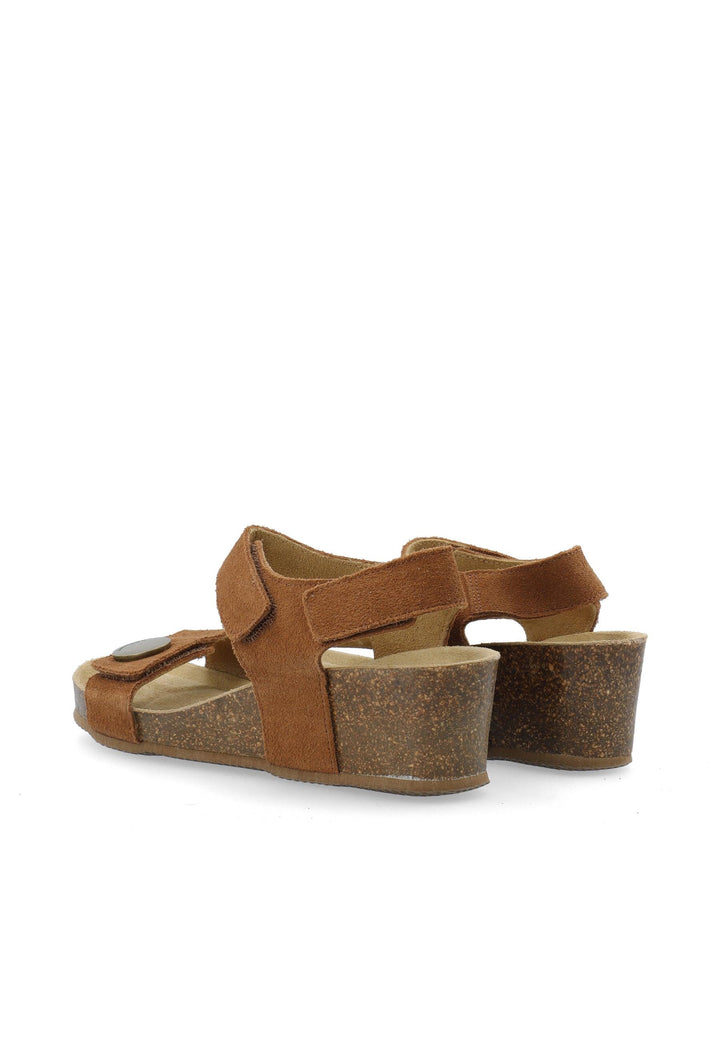 CASHOTT CASMETTE Velcro Sandal Suede Velcro Toffee