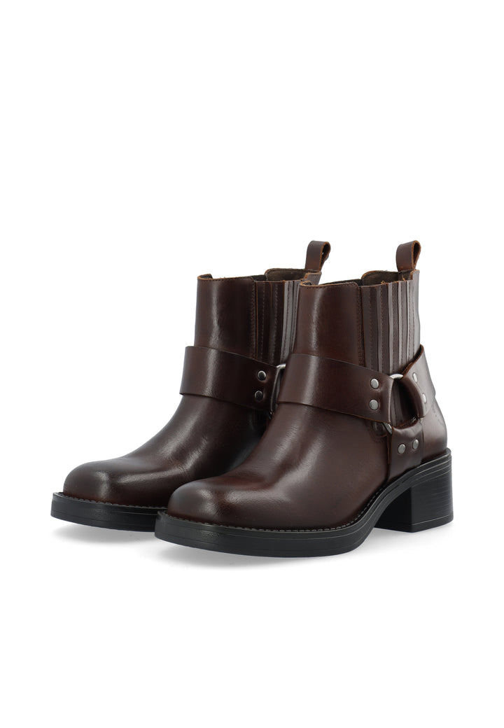 CASHOTT CASRIKKE CHELSEA BOOT Biker Coffee