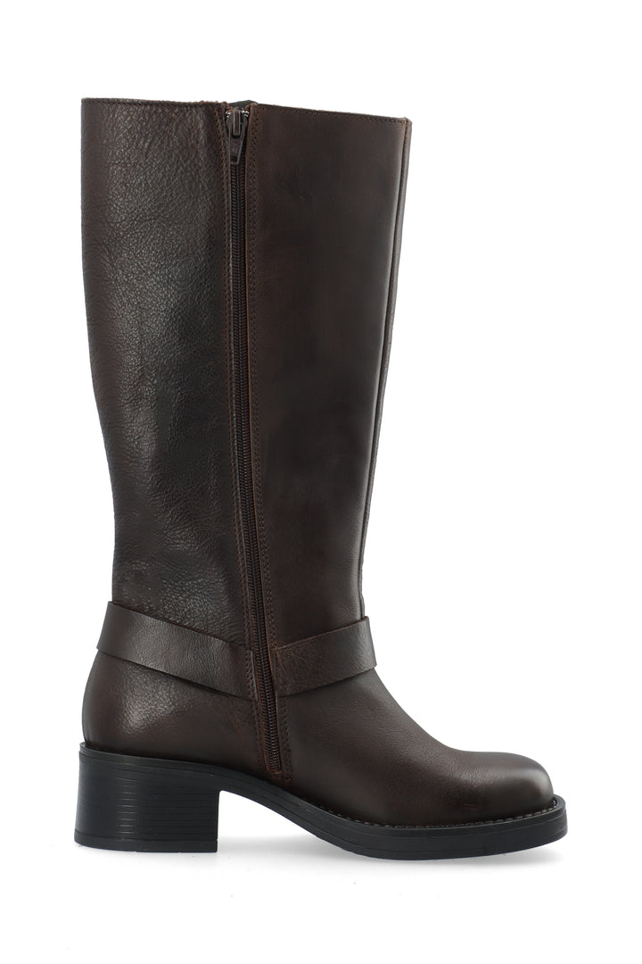CASHOTT CASRIKKE TALL BOOT Biker Dark Brown