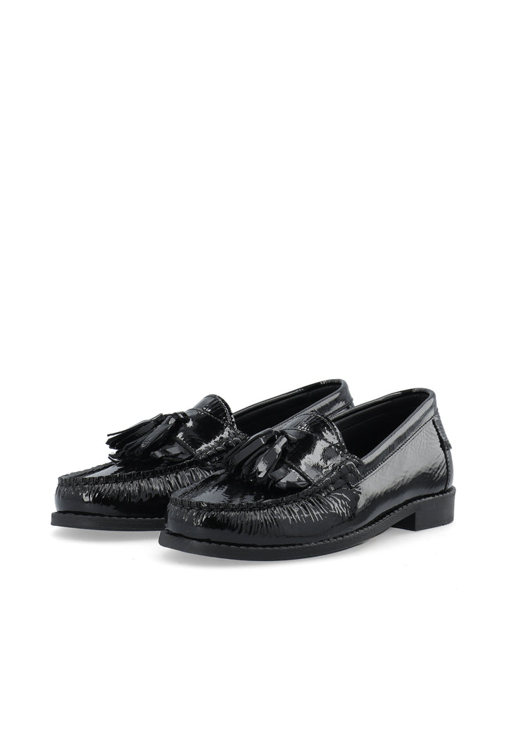 CASHOTT CASROBERTA Fringe Loafer Nappa Lak *Loafers Black/Black