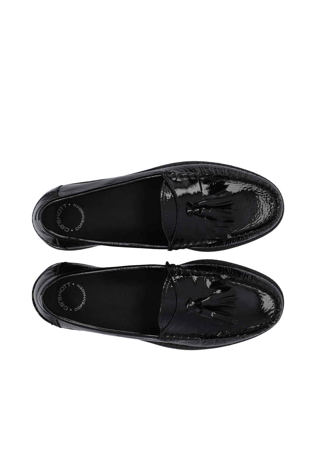 CASHOTT CASROBERTA Fringe Loafer Nappa Lak *Loafers Black/Black