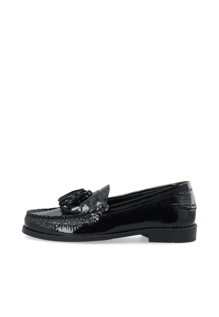 CASHOTT CASROBERTA Fringe Loafer Nappa Lak *Loafers Black/Black
