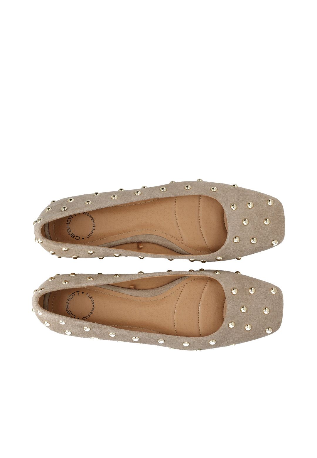 CASHOTT CASRUBY STUDDED BALLERINA *Ballerina Mushroom