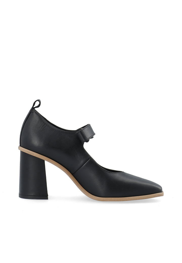 CASHOTT CASSINE Mary Jane Leather Mary Jane Black