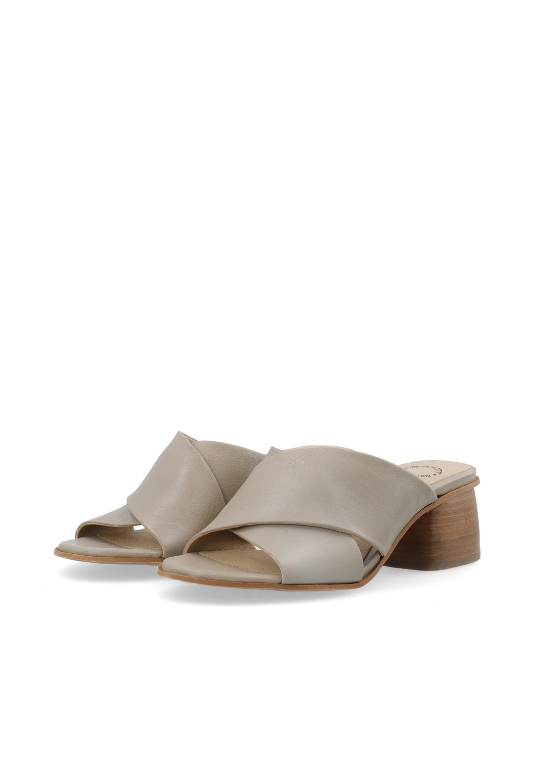 CASHOTT CASSTINA Slide Leather Slides Taupe