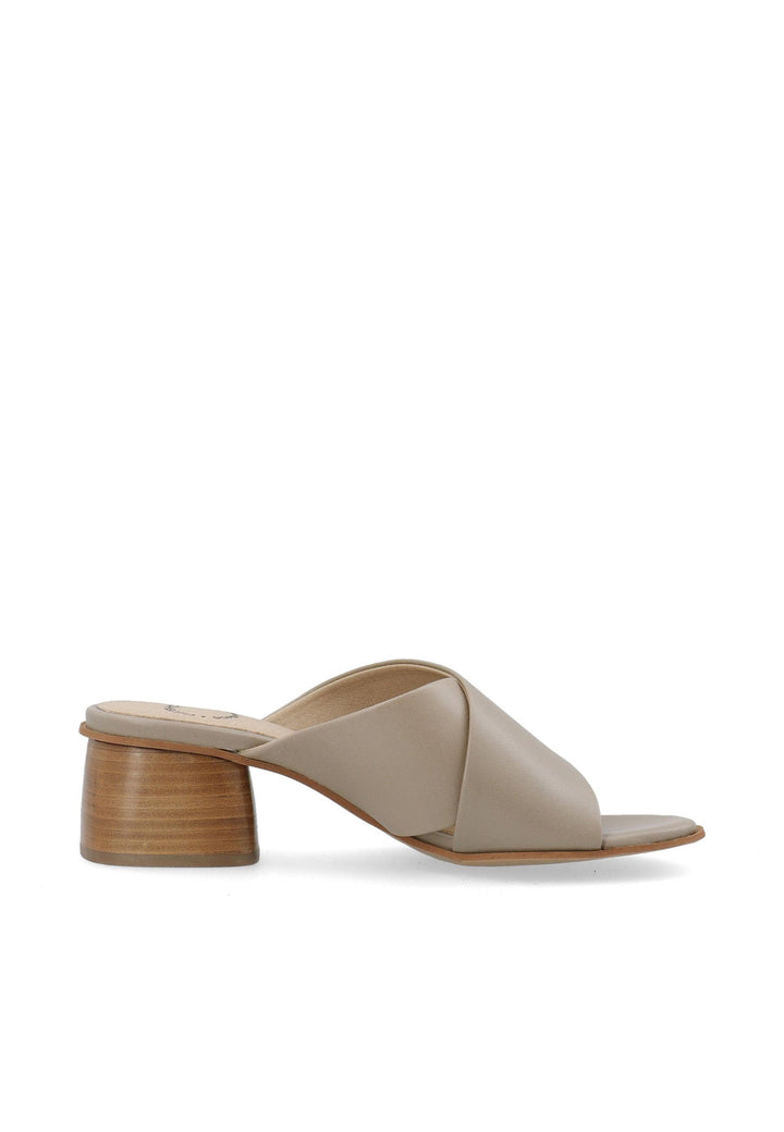 CASHOTT CASSTINA Slide Leather Slides Taupe