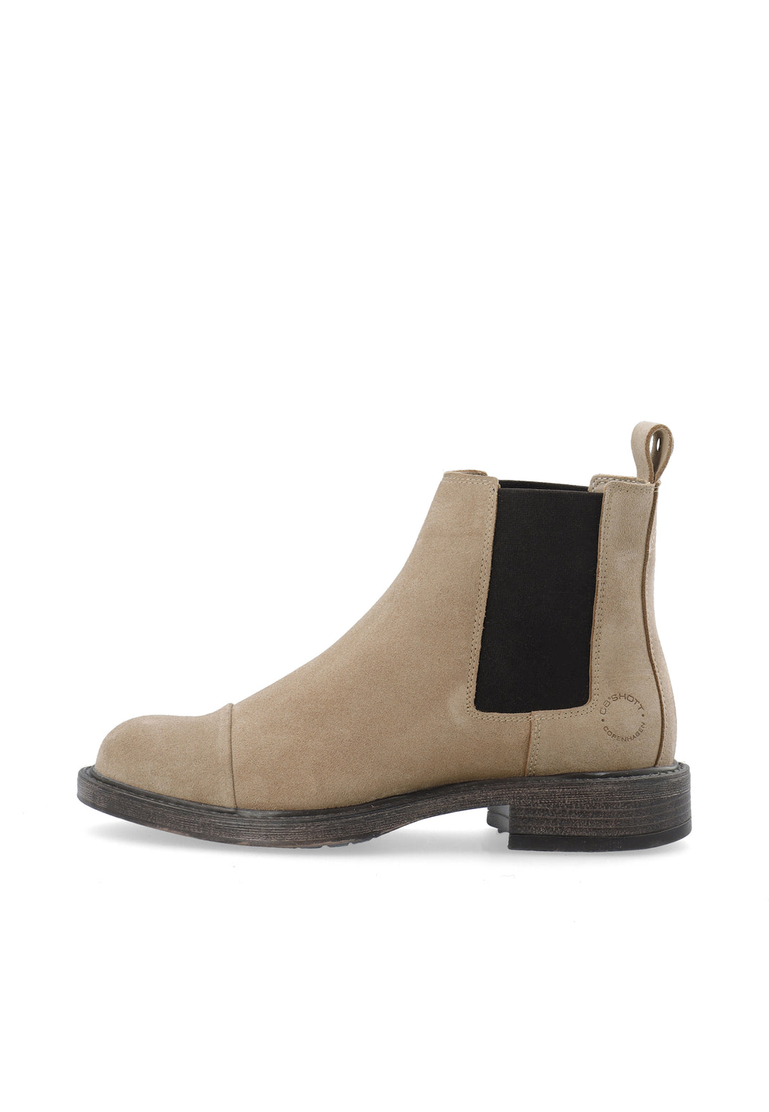 CASHOTT CASTINA Chelsea Boot Suede Chelsea Beige