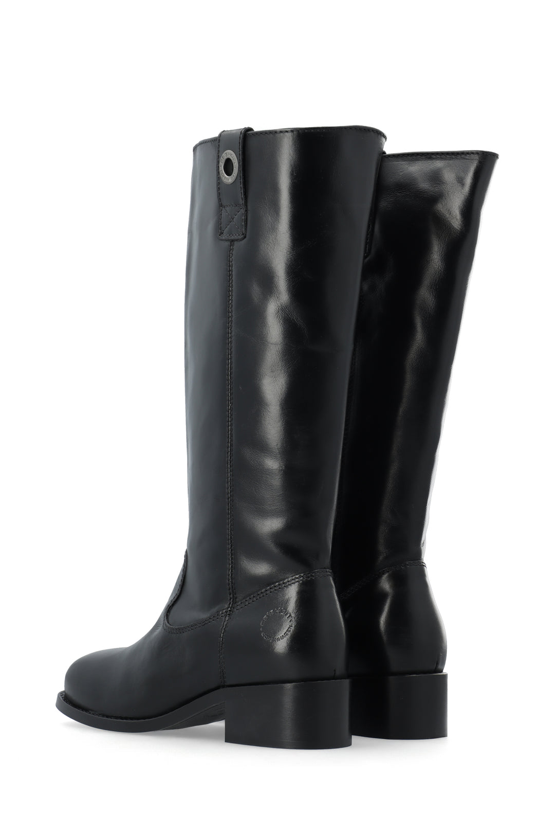 CASHOTT CASVILMA HIGH SHAFT BOOT - Stone Leather *Zip Boot Black