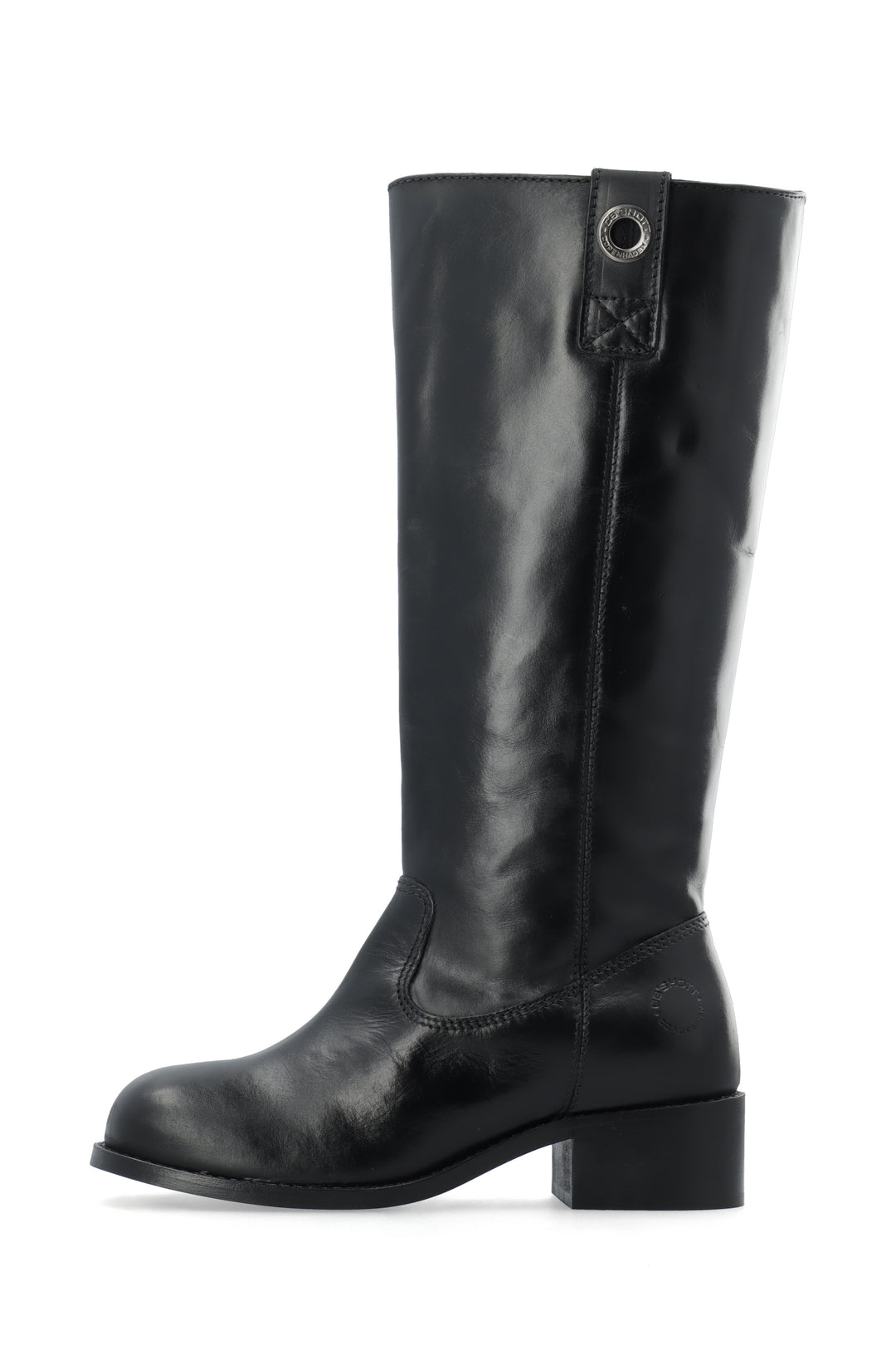CASHOTT CASVILMA HIGH SHAFT BOOT - Stone Leather *Zip Boot Black