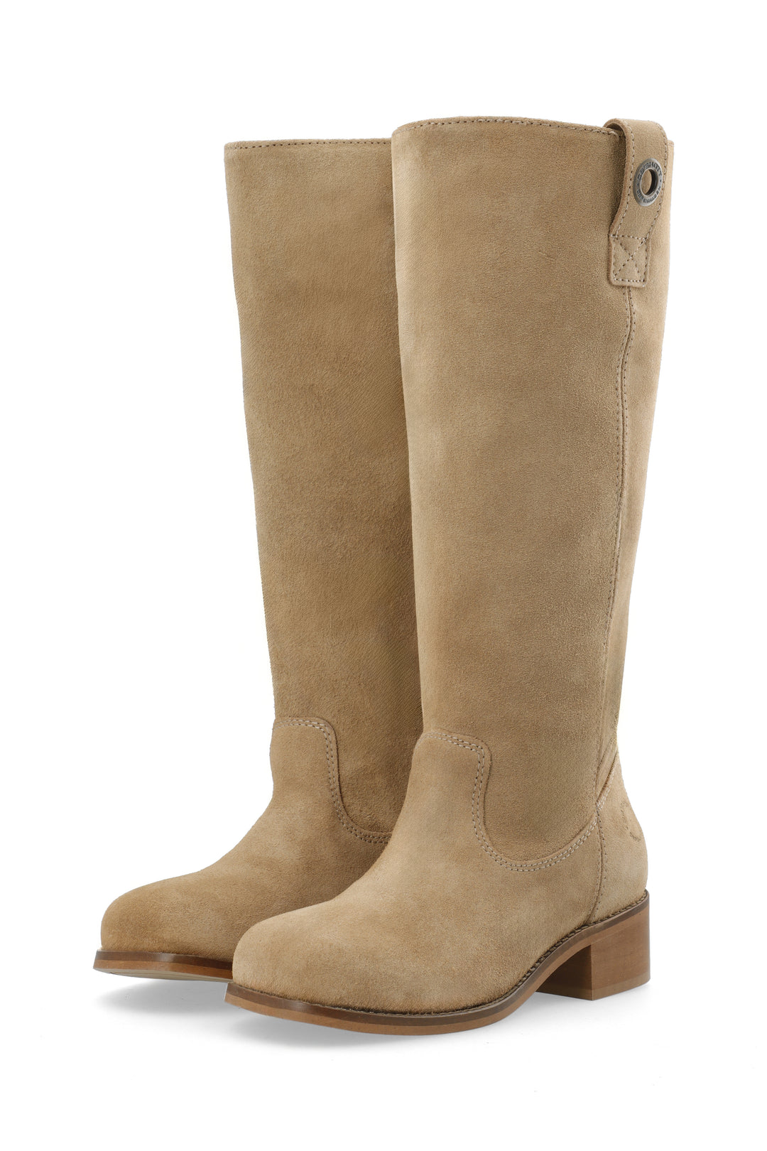 CASHOTT CASVILMA HIGH SHAFT BOOT - Suede *Pull On Mushroom