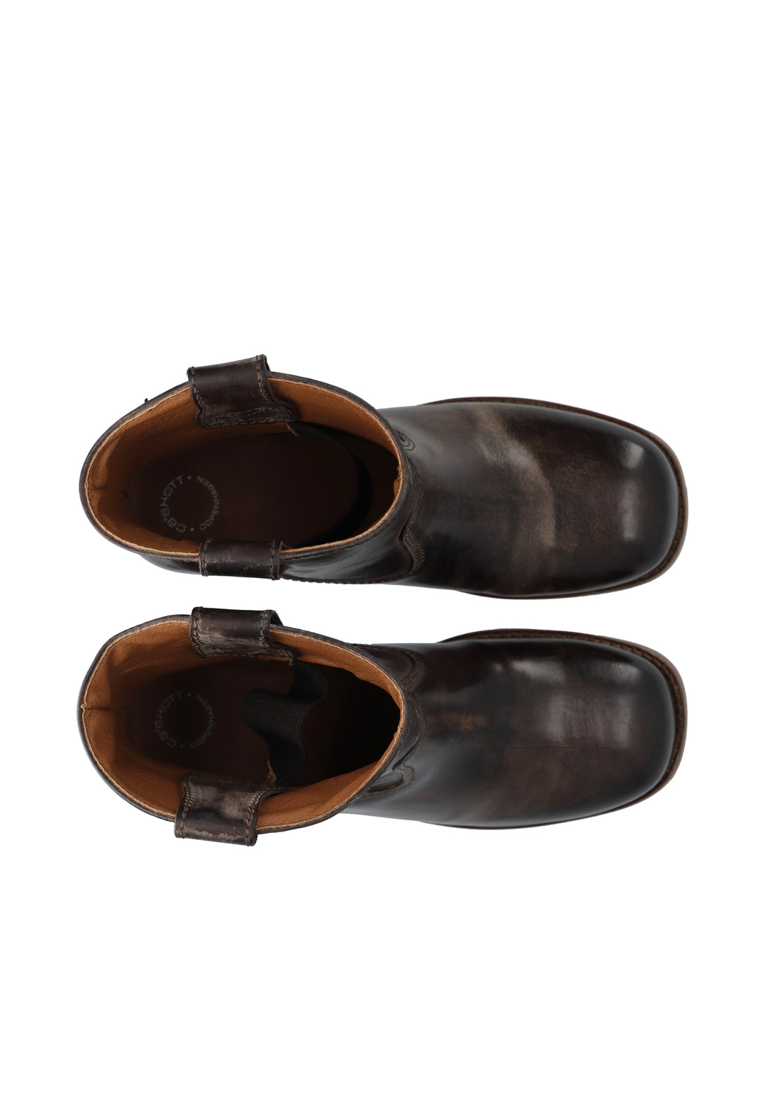 CASHOTT CASVILMA LOW CUT BOOT WAXY LEATHER *Pull On Coffee