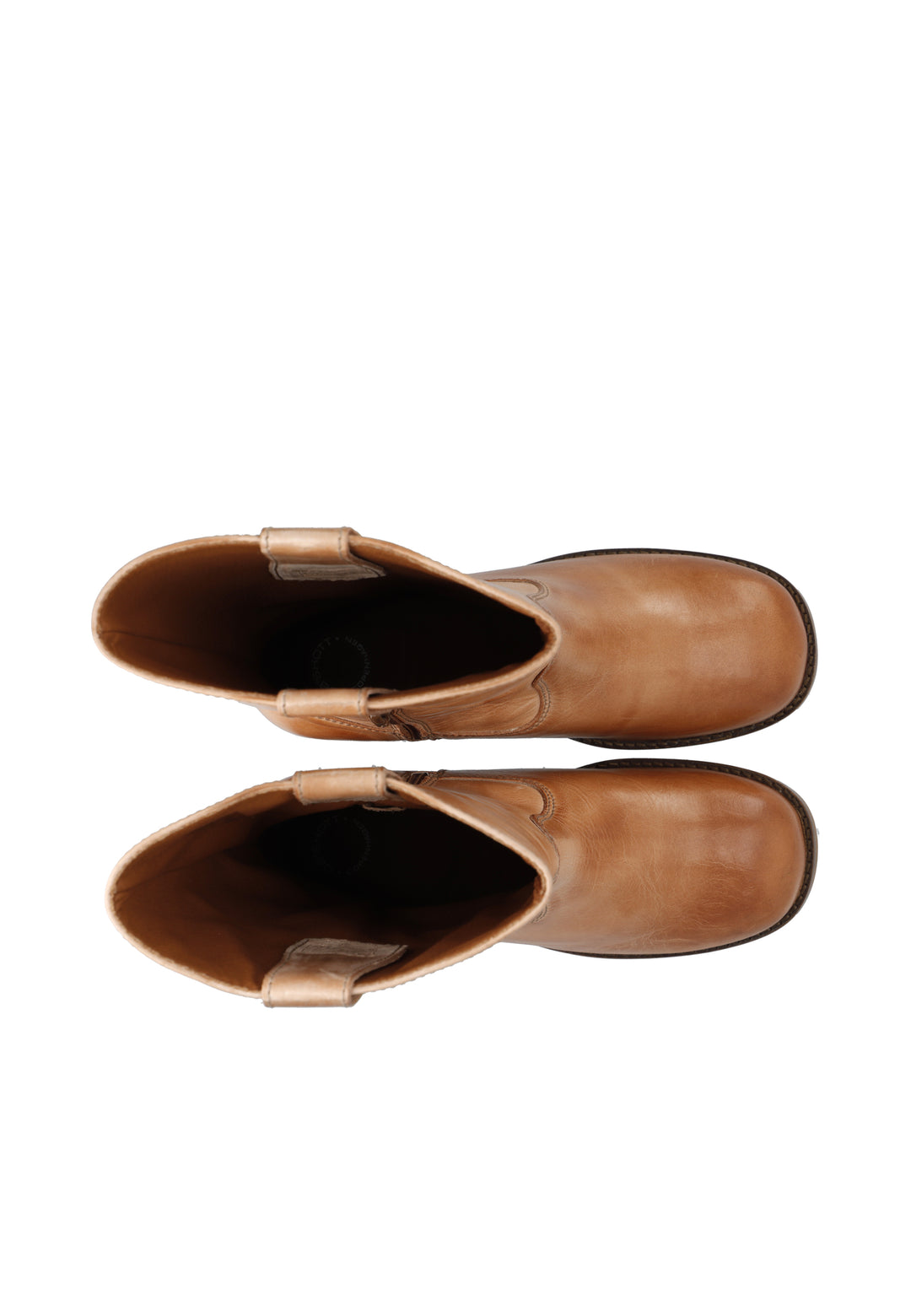 CASHOTT CASVILMA MID CUT BOOT Pull On Dark Tan