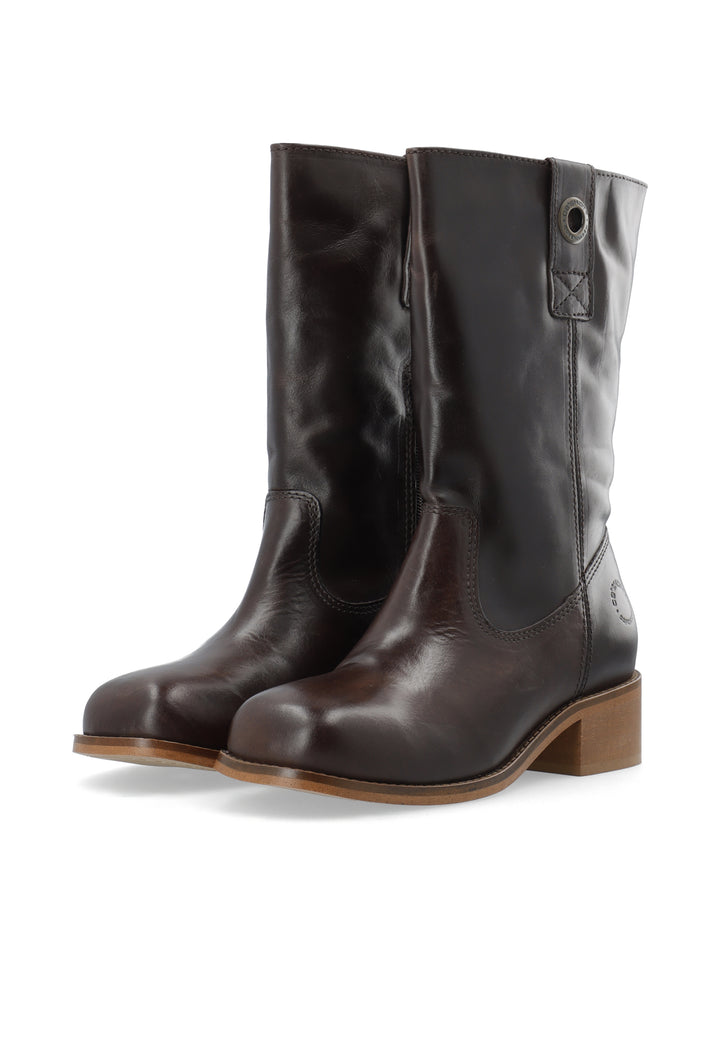 CASHOTT CASVILMA MID CUT BOOT *Pull On Dark Brown