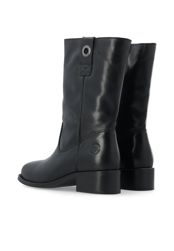 CASHOTT CASVILMA MID CUT BOOT - Stone Leather *Pull On Black