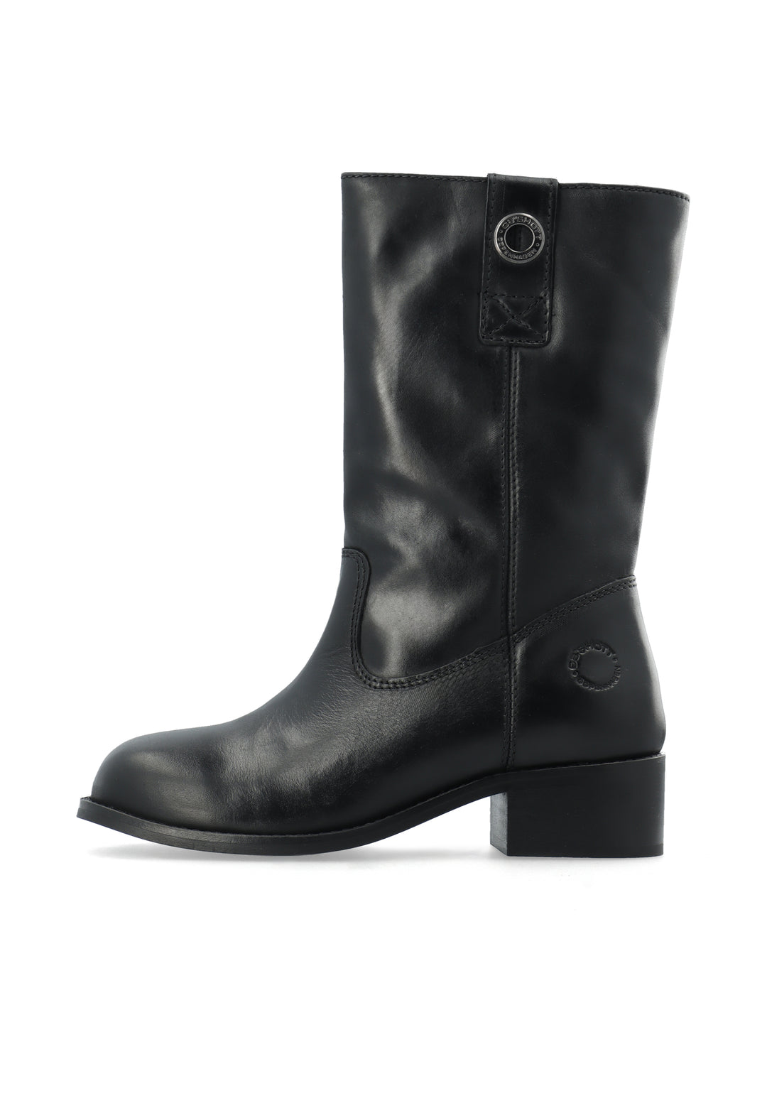 CASHOTT CASVILMA MID CUT BOOT - Stone Leather *Pull On Black