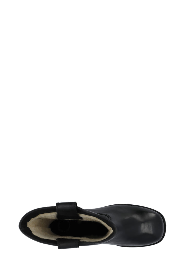 CASHOTT CASVILMA MID CUT BOOT, WARM LINING Pull On Black/Black