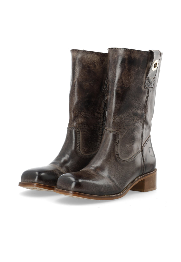 CASHOTT CASVILMA MID CUT BOOT Pull On Coffee