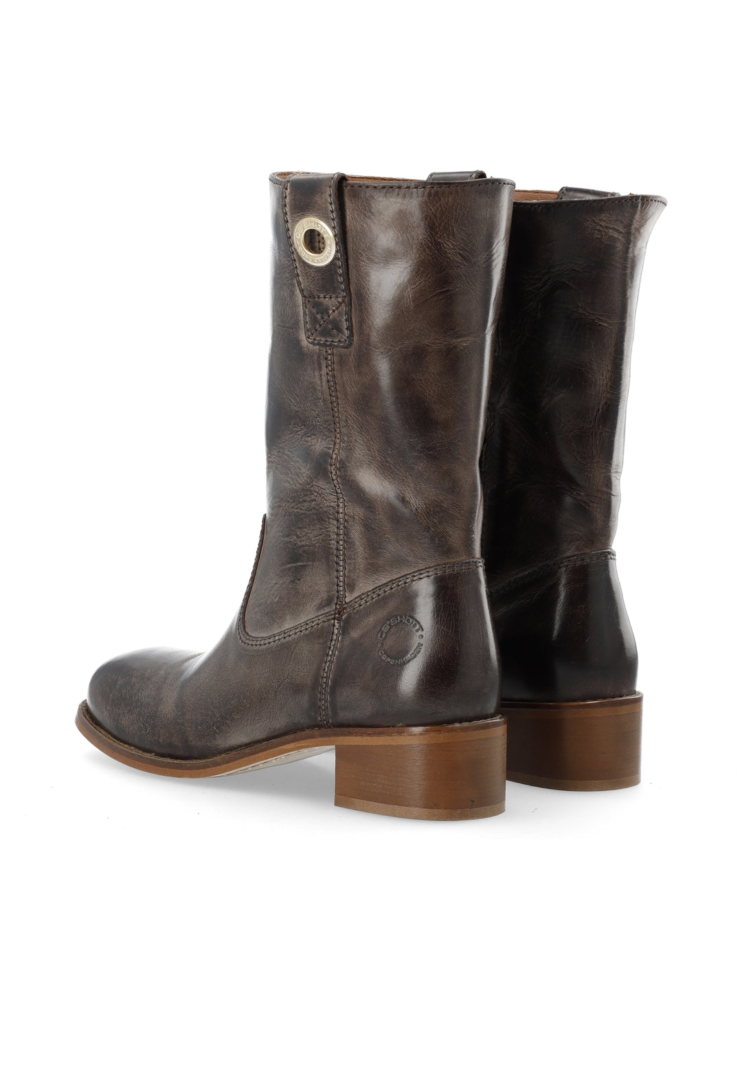 CASHOTT CASVILMA MID CUT BOOT Pull On Coffee