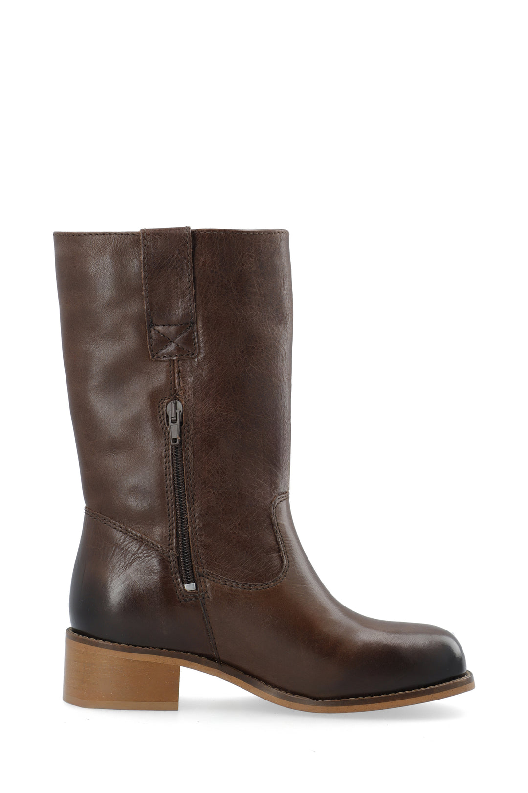 CASHOTT CASVILMA WARM LINED MID CUT BOOT Pull On Dark Brown