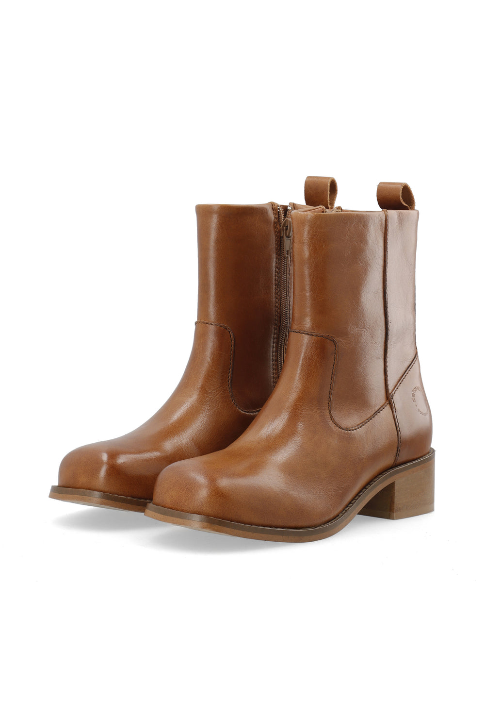 CASHOTT CASVILMA ZIP BOOT *Zip Boot Cognac