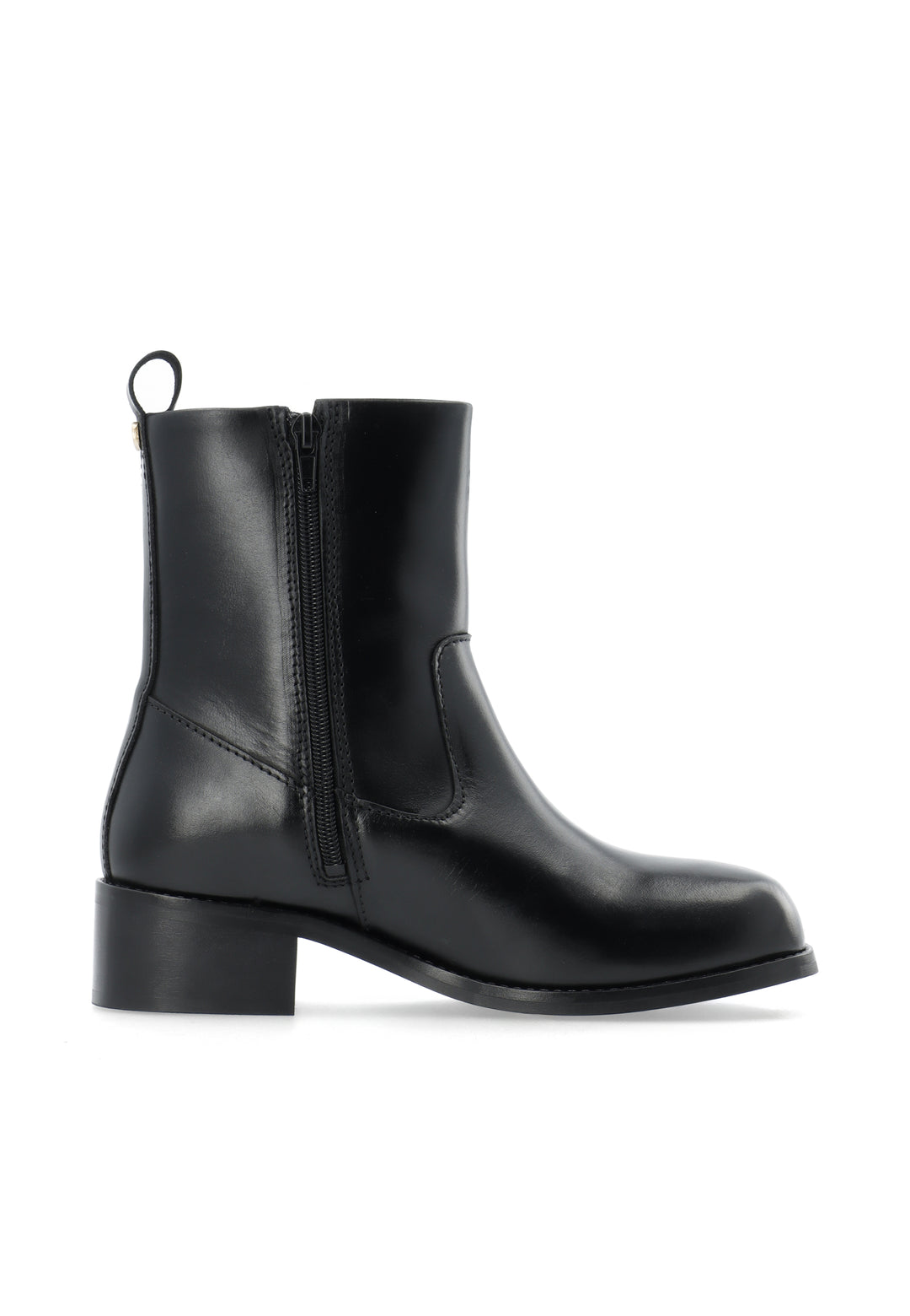 CASHOTT CASVILMA ZIP BOOT - Leather *Zip Boot Black