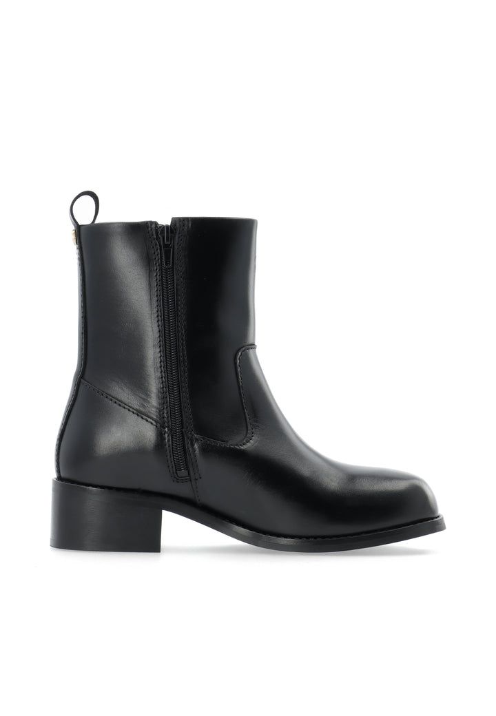 CASHOTT CASVILMA ZIP BOOT - Leather *Zip Boot Black