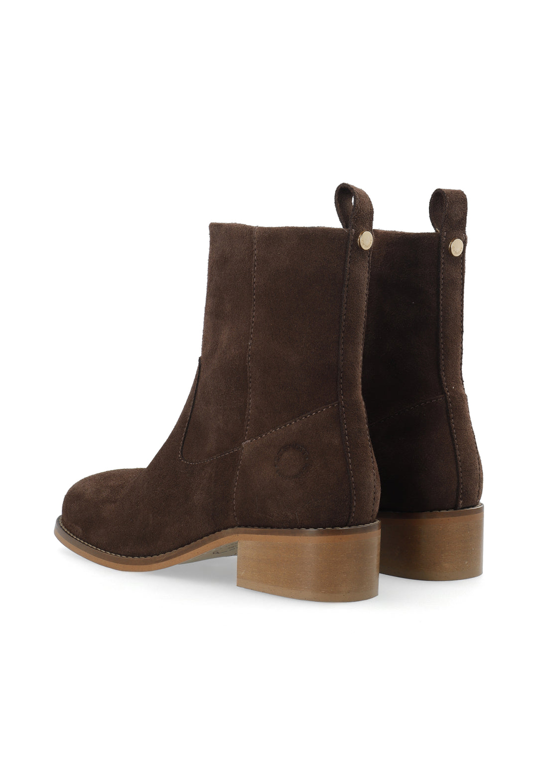 CASHOTT CASVILMA ZIP BOOT - Suede *Zip Boot Dark Brown