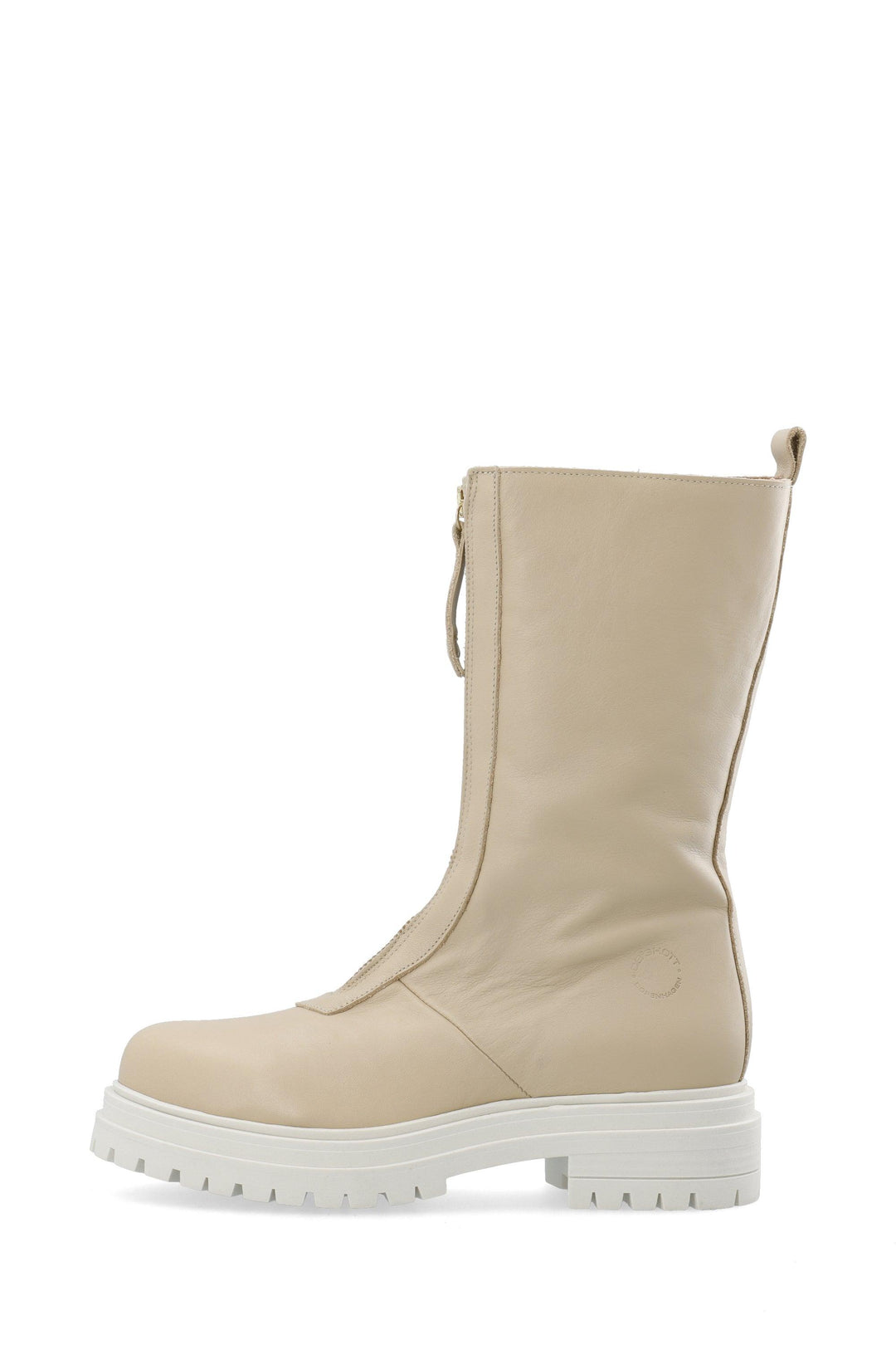 CASHOTT CAAMALIE Long zip boot High Boots Creme Dublin - Beige sole 668