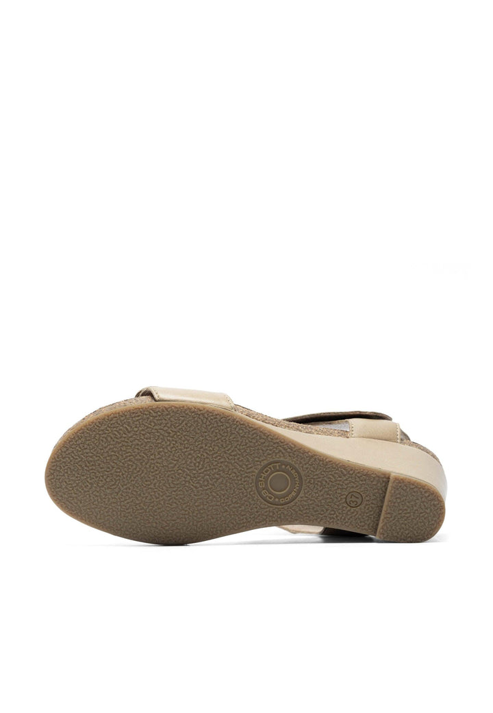 CASHOTT CASALBERTA Velcro Sandal Leather Velcro Taupe