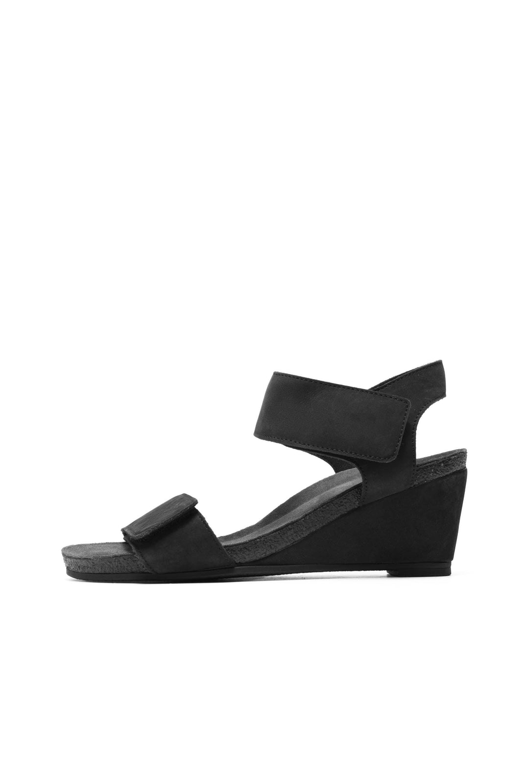 CASHOTT CASALBERTA Velcro Sandal Nubuck Velcro Black