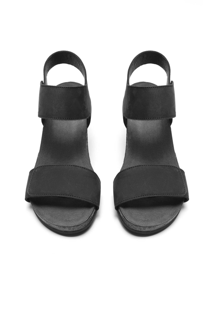 CASHOTT CASALBERTA Velcro Sandal Nubuck Velcro Black