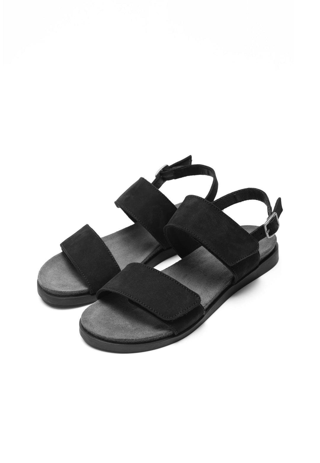 CASHOTT CASALICE Velcro Sandal Nubuck Velcro Black