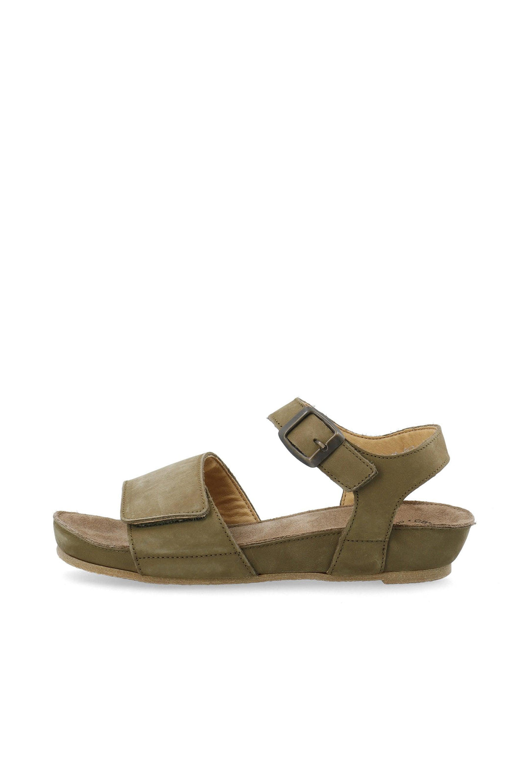 CASHOTT CASAVA Buckle Sandal Nubuck Ankel strap Olive