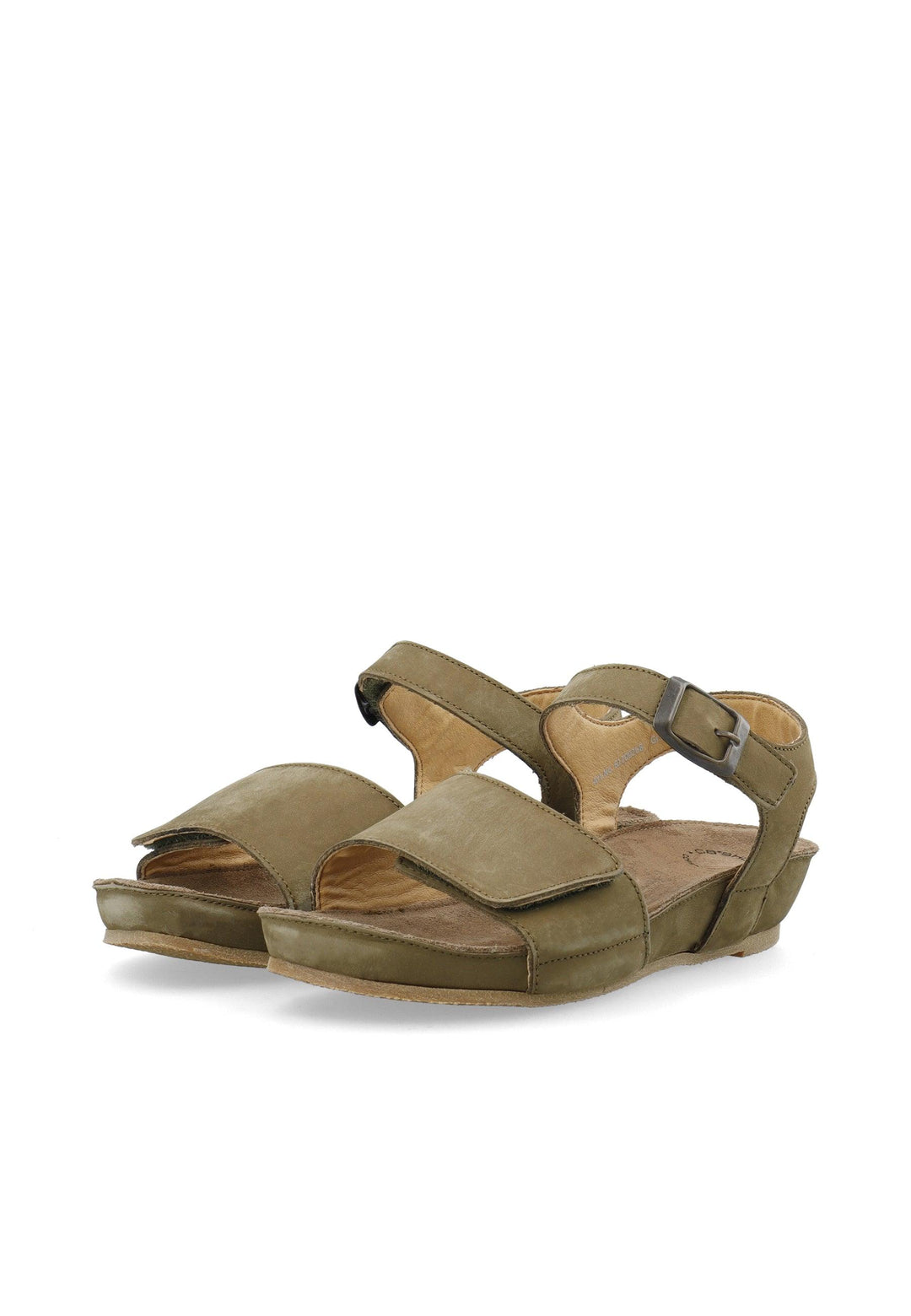 CASHOTT CASAVA Buckle Sandal Nubuck Ankel strap Olive