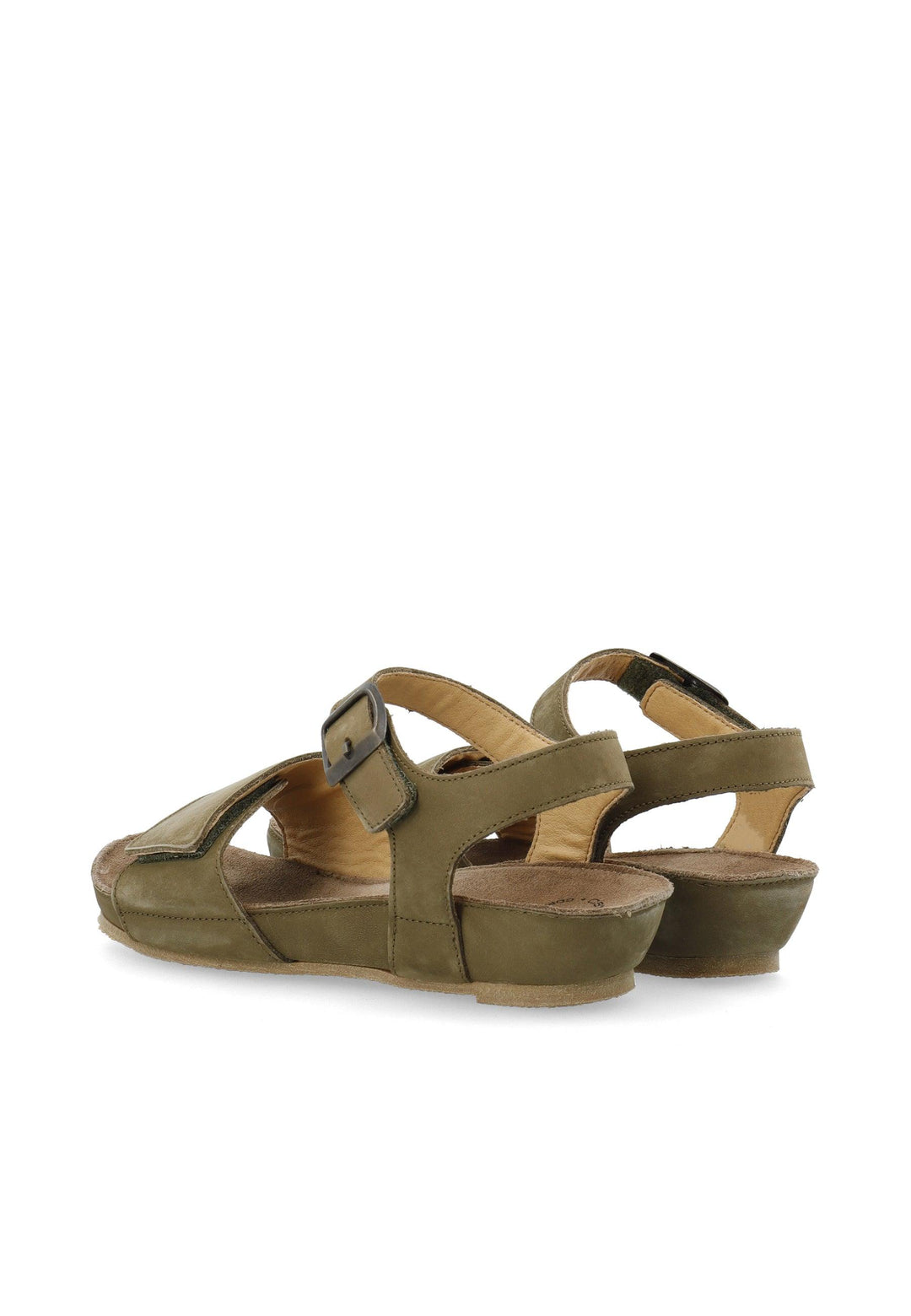 CASHOTT CASAVA Buckle Sandal Nubuck Ankel strap Olive