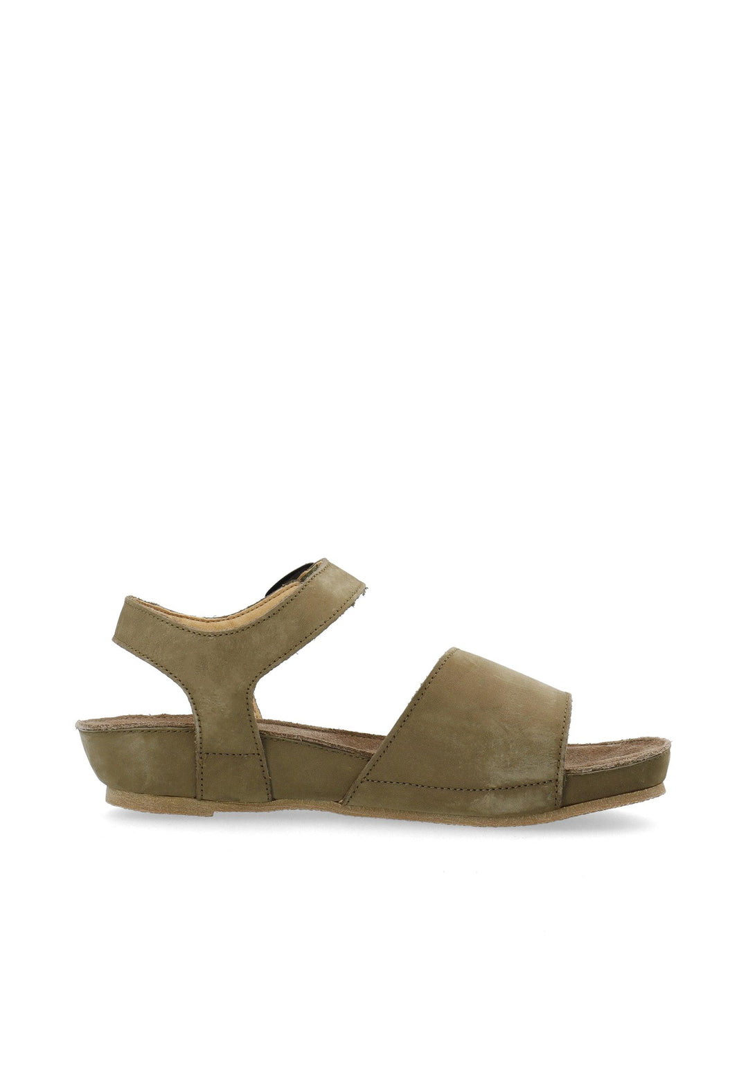 CASHOTT CASAVA Buckle Sandal Nubuck Ankel strap Olive