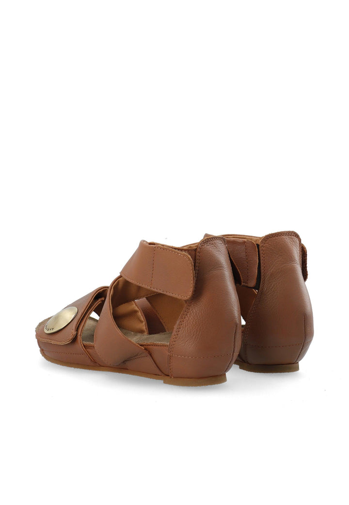 CASHOTT CASAVA High Cut Sandal Velcro Cognac