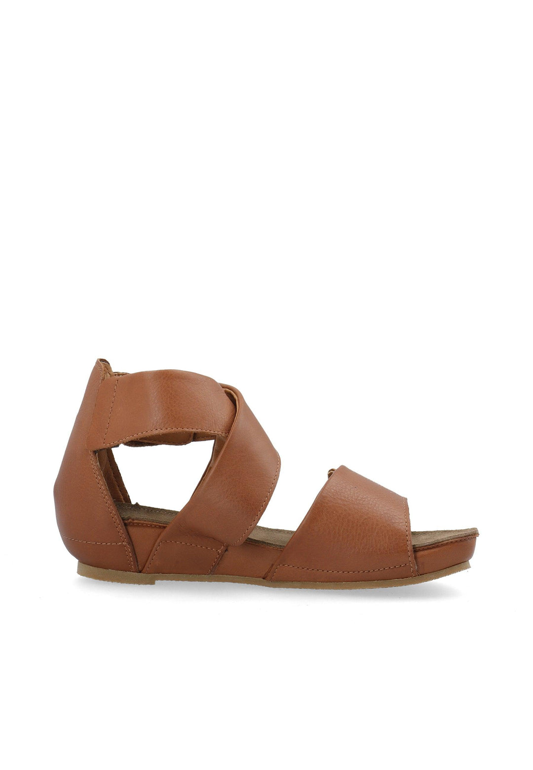 CASHOTT CASAVA High Cut Sandal Velcro Cognac