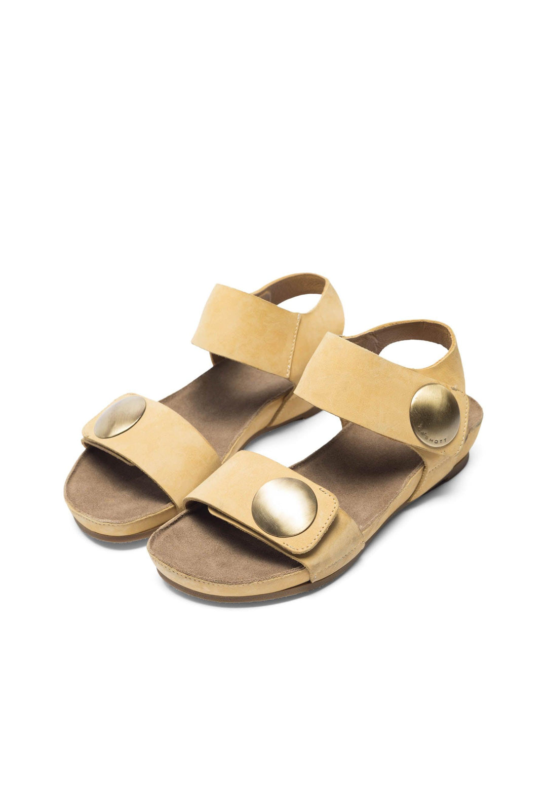 CASHOTT CASAVA Sandal Nubuck Velcro Yellow