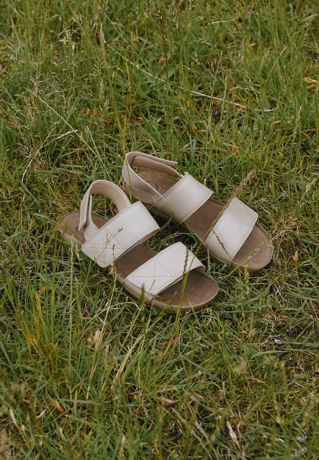 CASHOTT CASAVA Velcro Sandal Leather Velcro Taupe